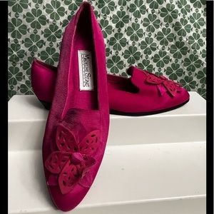 Madeline Stuart Velvety aBright Pink Slip on Shoes!!